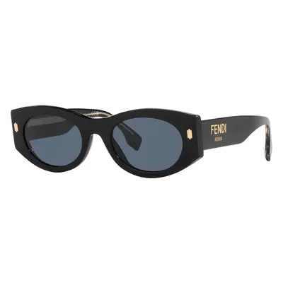 Fendi Woman Sunglass Fendi Roma Fe40125I - Frame color: Black Shiny, Lens color: Blue