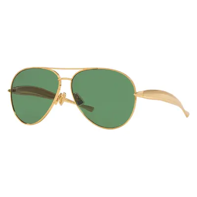 Bottega Veneta Unisex Sunglass BV1305S - Frame color: Green, Lens color: Green