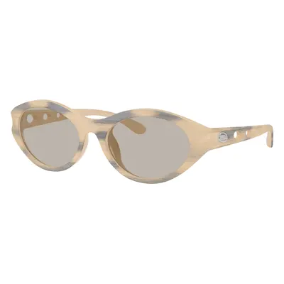 Diesel Woman Sunglass DL3005U - Frame color: Yellow Matte Dark Grey, Lens color: Light Grey