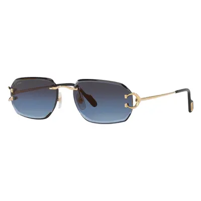 Cartier Man Sunglass CT0468S - Frame color: Gold, Lens color: Blue