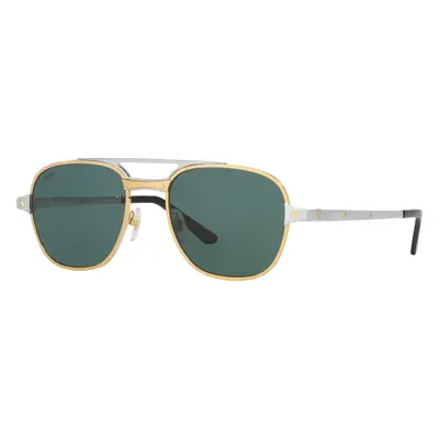 Cartier Man Sunglass CT0477S - Frame color: Gold, Lens color: Green