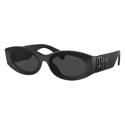 Miu Miu Woman Sunglass MU 11WS - Frame color: Matte Black, Lens color: Dark Grey