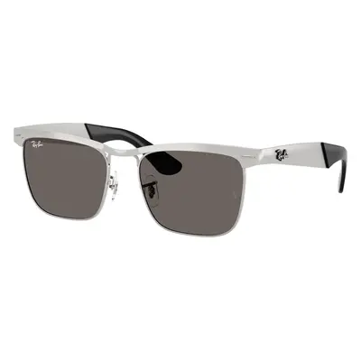 Ray-Ban Unisex Sunglass RB3875 Wayfarer Deluxe - Frame color: Sandblasted Silver On Silver, Len