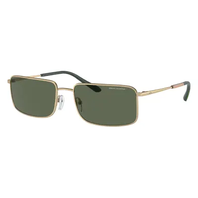 Armani Exchange Man Sunglass AX2044S - Frame color: Matte Pale Gold, Lens color: Dark Green