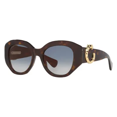 Cartier Woman Sunglass CT0502S - Frame color: Tortoise, Lens color: Green