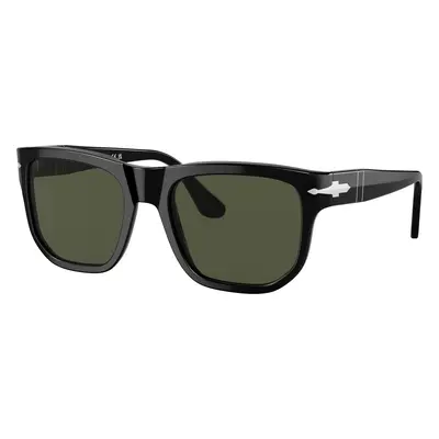 Persol Unisex Sunglass PO3306S - Frame color: Black, Lens color: Green