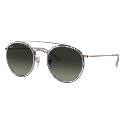 Ray-Ban Unisex Sunglass RB3647N Round Double Bridge - Frame color: Copper, Lens color: Grey Gra