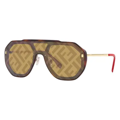 Fendi Unisex Sunglass FE40006U - Frame color: Tortoise, Lens color: Brown