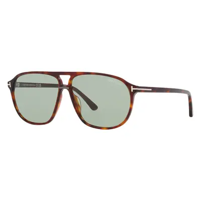 Tom Ford Man Sunglass Bruce - Frame color: Tortoise Red, Lens color: Green