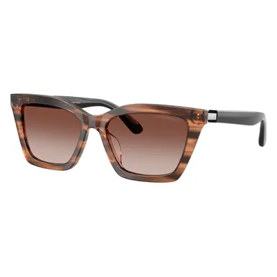 Emporio Armani Woman Sunglass EA4250U - Frame color: Shiny Striped Brown, Lens color: Gradient 