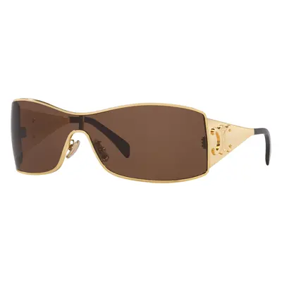 Celine Woman Sunglass Maxi Metal Triomphe Cl40283U - Frame color: Gold, Lens color: Brown