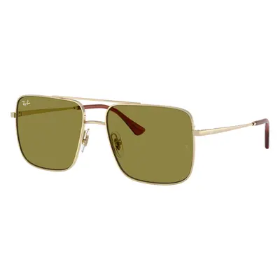 Ray-Ban Unisex Sunglass RB3758 Ari Bio-Based - Frame color: Pale Gold, Lens color: Green