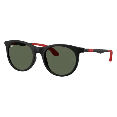 Ray-Ban Unisex Sunglass RB9082S Kids - Frame color: Matte Black, Lens color: Dark Green