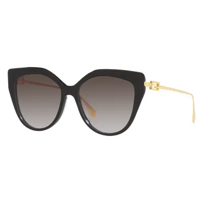 Fendi Woman Sunglass FE40011U - Frame color: Black, Lens color: Brown