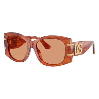 Dolce&Gabbana Woman Sunglass DG4501 - Frame color: Camel Havana, Lens color: Orange