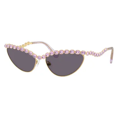 Swarovski Woman Sunglass SK7030 - Frame color: Gold, Lens color: Violet