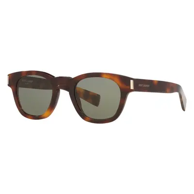 Saint Laurent Unisex Sunglass SL 746 - Frame color: Tortoise, Lens color: Green