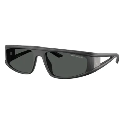 Armani Exchange Unisex Sunglass AX4159SU - Frame color: Matte Dark Grey, Lens color: Dark Grey