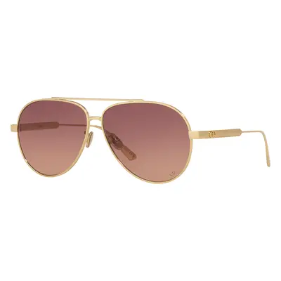 DIOR Woman Sunglass Diorcannage CD40165U - Frame color: Gold, Lens color: Brown