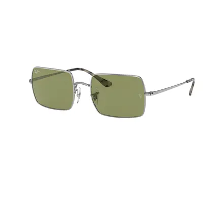 Ray-Ban Unisex Sunglass RB1969 Rectangle 1969 - Frame color: Silver, Lens color: Bottle Green