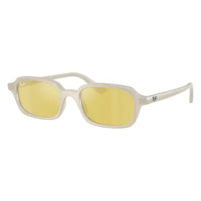 Ray-Ban Unisex Sunglass RB4455 Zuri Bio-Based - Frame color: Cloudy Warm White, Lens color: Yel