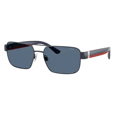 Polo Ralph Lauren Man Sunglass PH3161 - Frame color: Shiny Navy Blue, Lens color: Dark Blue