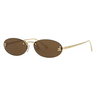 Fendi Woman Sunglass FE4075US - Frame color: Gold, Lens color: Green