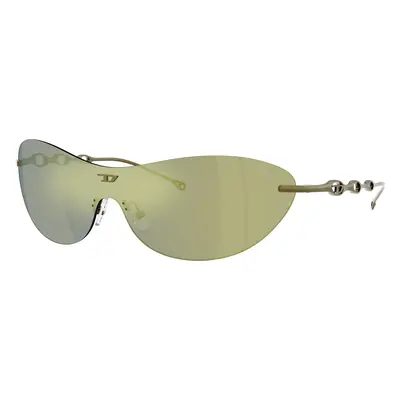 Diesel Unisex Sunglass DL1006 - Frame color: Shiny Green, Lens color: Dark Violet Emerald Iridi