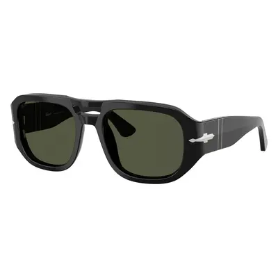 Persol Unisex Sunglass PO3373S - Vincent - Frame color: Black, Lens color: Green