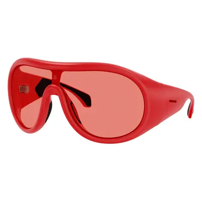 Moncler Unisex Sunglass ME8004 Cloche - Frame color: Matte Red, Lens color: Red