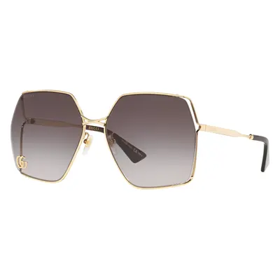 Gucci Woman Sunglass GG0817S - Frame color: Yellow, Lens color: Grey