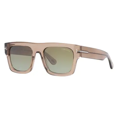 Tom Ford Man Sunglass FT0711 - Frame color: Brown, Lens color: Green