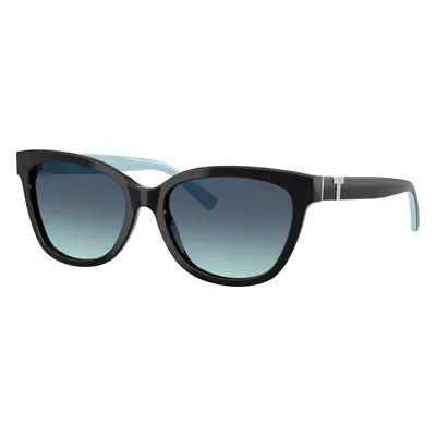 Tiffany & Co. Woman Sunglass TF4237B - Frame color: Black, Lens color: Azure Gradient Blue