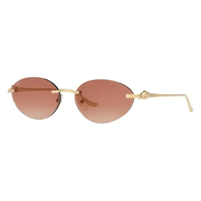 Cartier Woman Sunglass CT0504S - Frame color: Gold, Lens color: Red