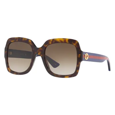 Gucci Woman Sunglass GG0036SN - Frame color: Brown, Lens color: Blue