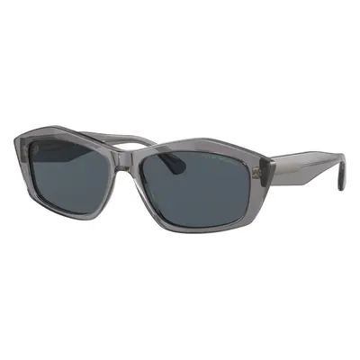 Emporio Armani Woman Sunglass EA4187 - Frame color: Shiny Transparent Grey, Lens color: Dark Gr