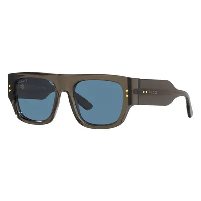 Gucci Man Sunglass GG1262S - Frame color: Grey, Lens color: Blue