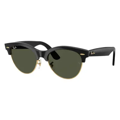 Ray-Ban Unisex Sunglass RB2341 Clubmaster Way - Frame color: Black On Gold, Lens color: Green