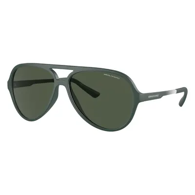 Armani Exchange Man Sunglass AX4133S - Frame color: Matte Green, Lens color: Dark Green Polariz