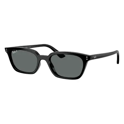 Ray-Ban Unisex Sunglass RB4456 Zaya Bio-Based - Frame color: Black, Lens color: Dark Grey Polar