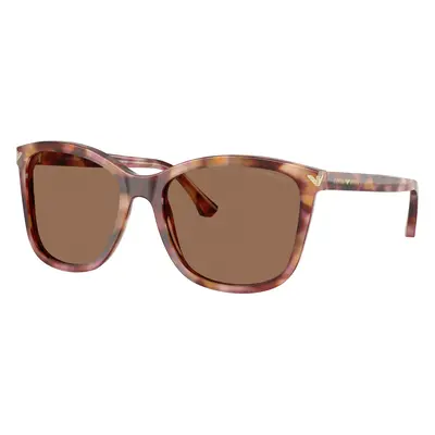 Emporio Armani Woman Sunglass EA4060 - Frame color: Shiny Havana Red, Lens color: Dark Brown