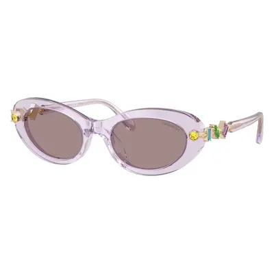 Swarovski Woman Sunglass SK6042 - Frame color: Transparent Lilac, Lens color: Violet