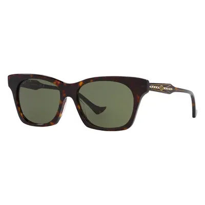 Gucci Woman Sunglass GG1299S - Frame color: Tortoise, Lens color: Green