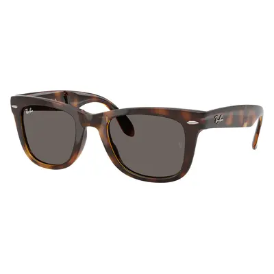 Ray-Ban Man Sunglass RB4105 Wayfarer Folding Classic - Frame color: Havana, Lens color: Dark Gr