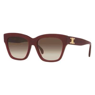 Celine Woman Sunglass CL40253I - Frame color: Red, Lens color: Brown Gradient