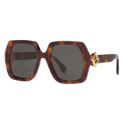 Fendi Woman Sunglass FE40139I - Frame color: Tortoise, Lens color: Grey