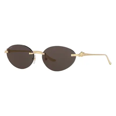 Cartier Woman Sunglass CT0504S - Frame color: Gold, Lens color: Grey