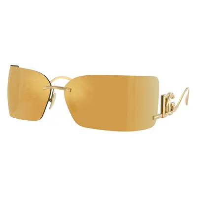 Dolce&Gabbana Woman Sunglass DG2319 - Frame color: Gold, Lens color: Brown Mirror Gold