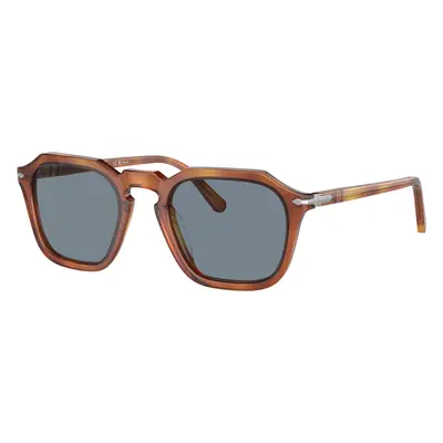 Persol Unisex Sunglass PO3292S - Frame color: Terra Di Siena, Lens color: Light Blue