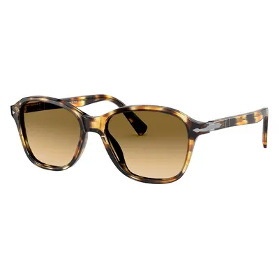 Persol Unisex Sunglass PO3244S - Frame color: Brown Striped Yellow, Lens color: Brown Gradient